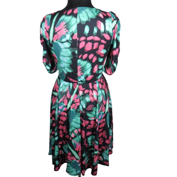 Torrid Studio Knit Cinch Front Butterfly Print Skater Dress -Pockets- Plus 2X - Picture 7 of 9